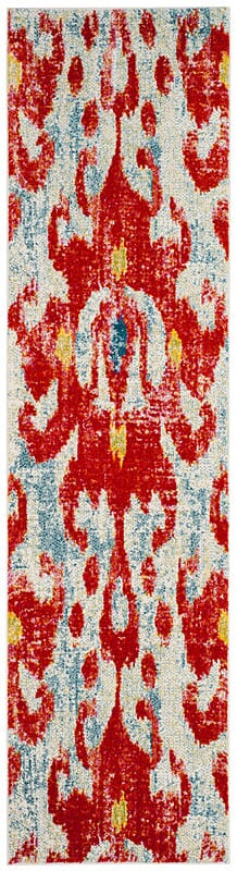 Safavieh Watercolor Wtc622L Brick / Light Blue Rugs.