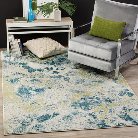 Safavieh Watercolor Wtc696B Ivory / Light Blue Rugs.