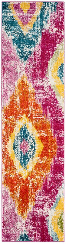 Safavieh Watercolor Wtc699K Fuchsia / Orange Rugs.