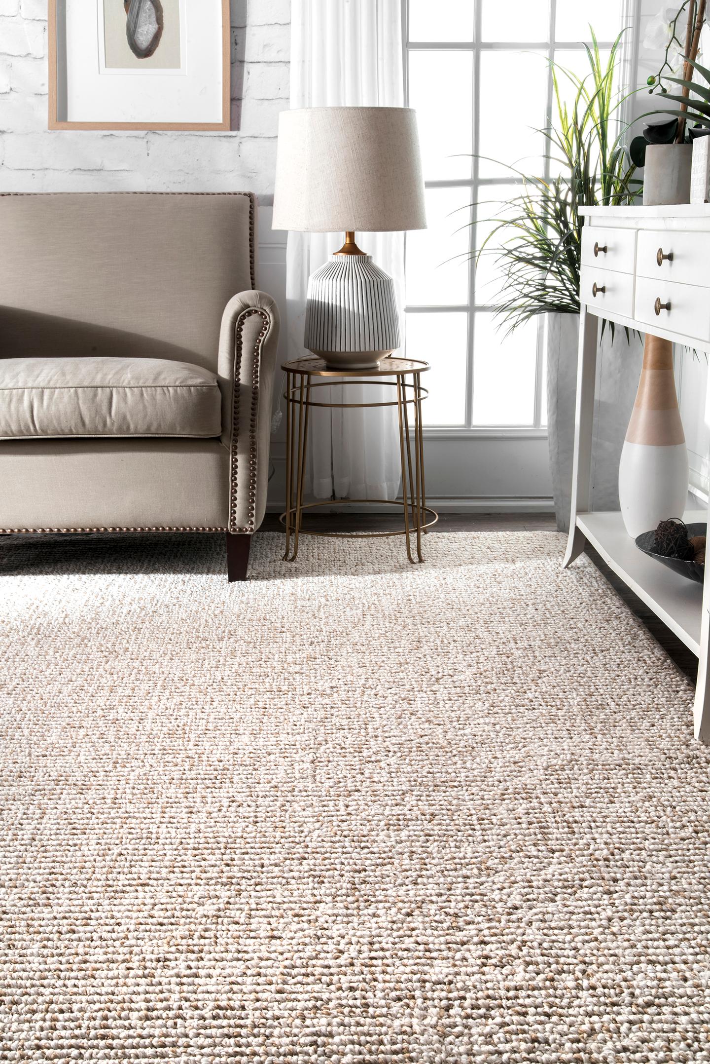 Nuloom Vergie Solid Texture Nve2921A Beige Area Rug