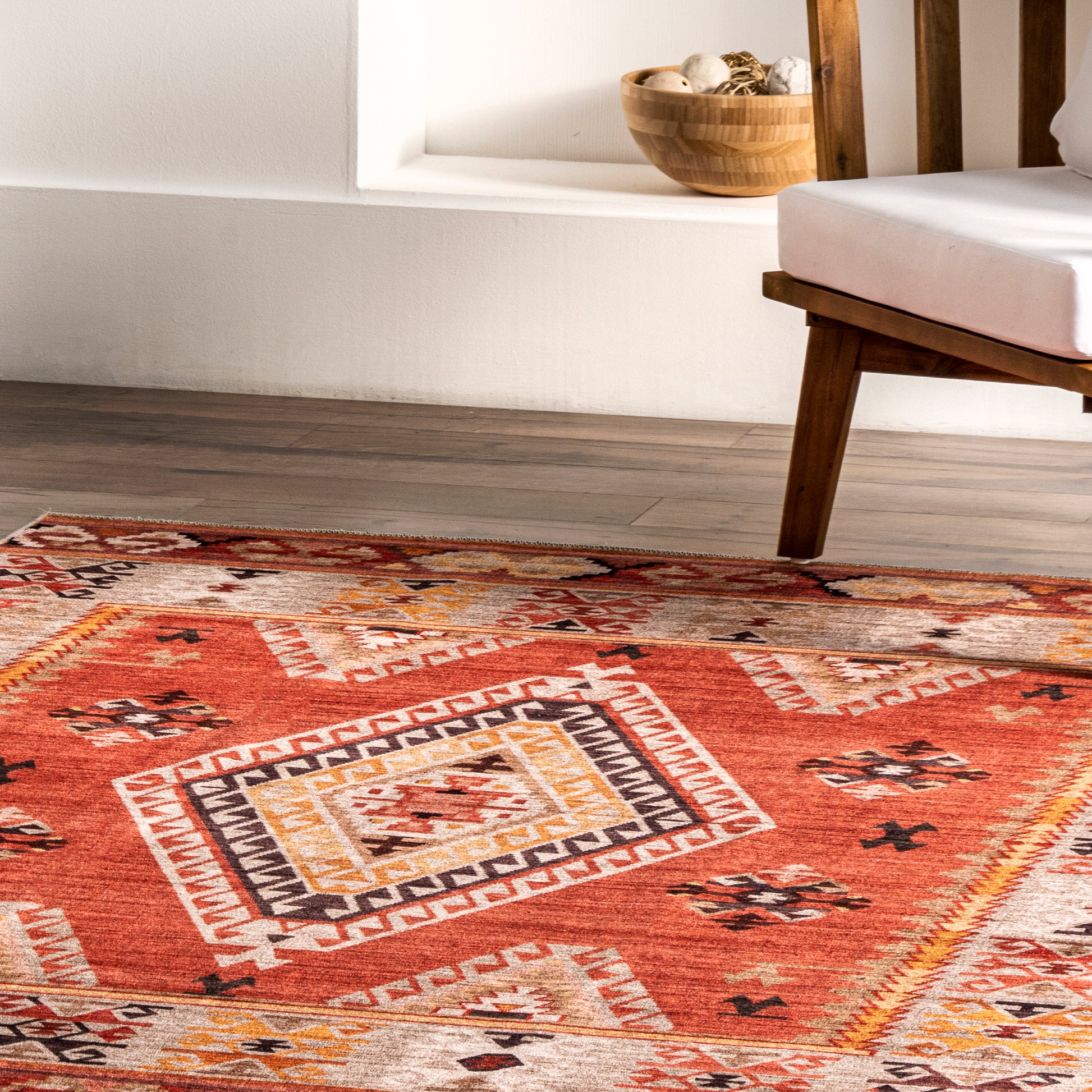 AreaRugs.com Wavaj Nwa1216A Burnt Orange Area Rug