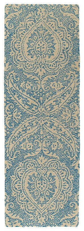 Kaleen Weathered Wtr01-17 Linen , Glacier Damask Area Rug