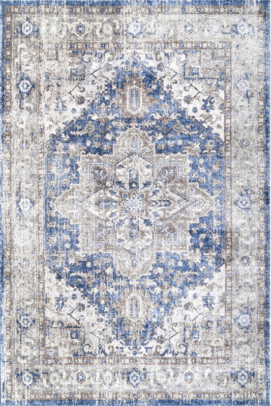 Nuloom Vintage Jaclyn Nvi3135B Blue Area Rug