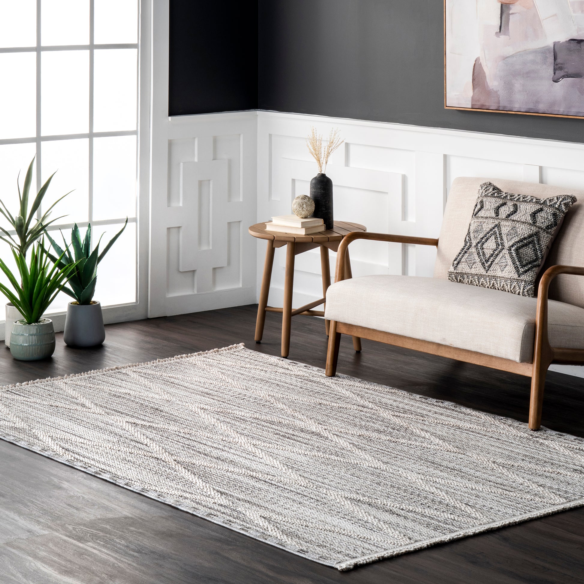 Nuloom Marcy Nma2319A Gray Area Rug