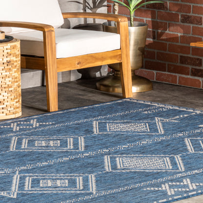 Nuloom Aria Tribal Transitional Nar1809B Blue Area Rug