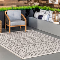 Nuloom Tribal Cora Ntr1483C Light Gray Area Rug