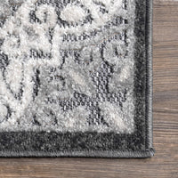 Nuloom Macie Snowflake Nma1558C Gray Area Rug