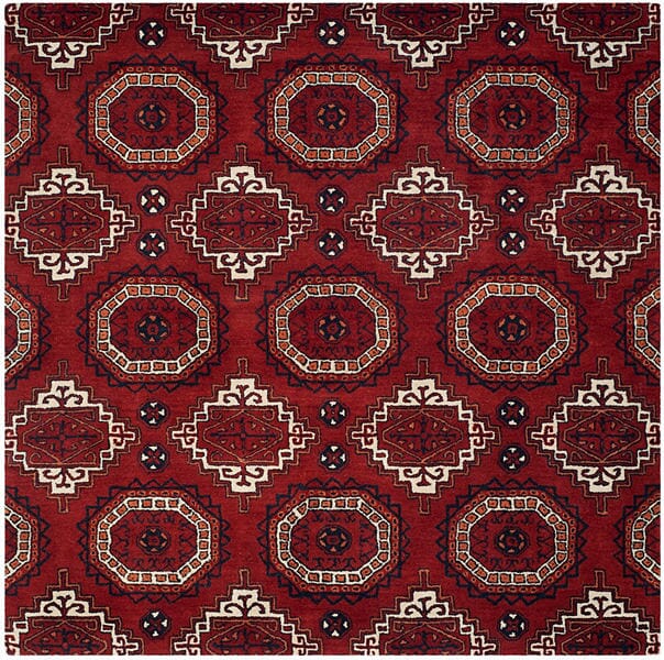 Safavieh Wyndham Wyd201A Red Damask Area Rug