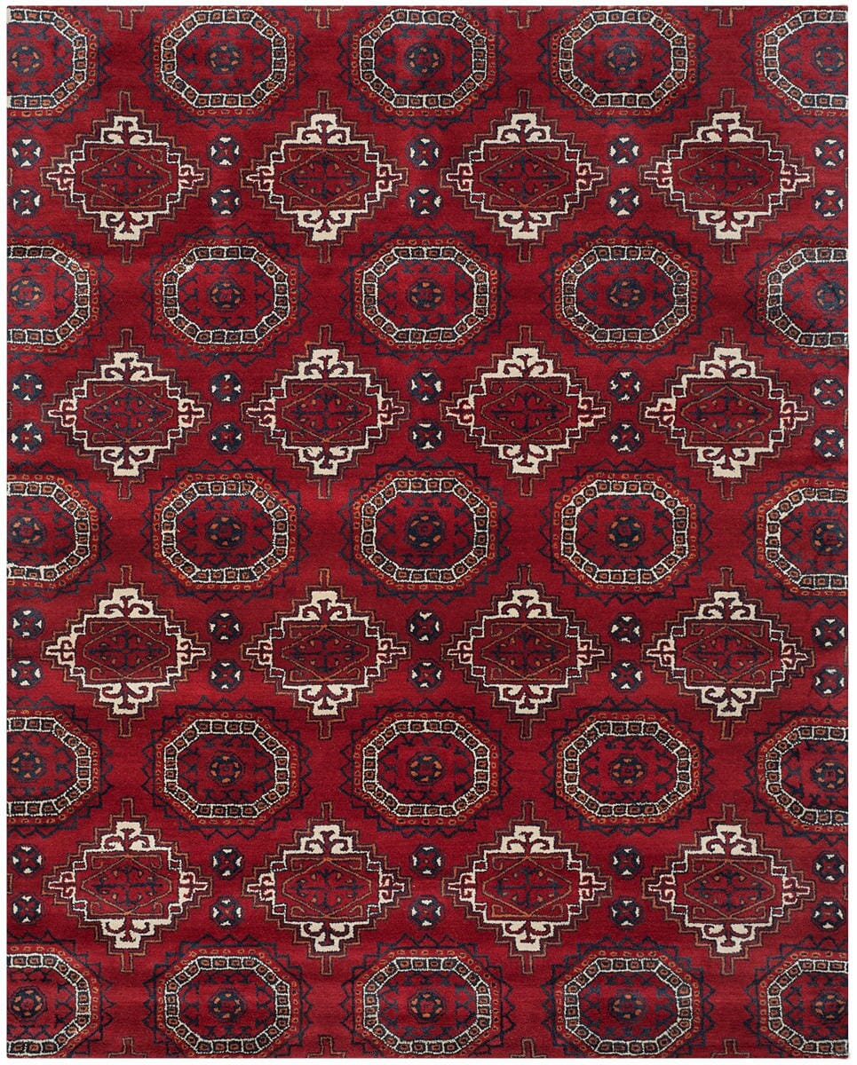 Safavieh Wyndham Wyd201A Red Damask Area Rug