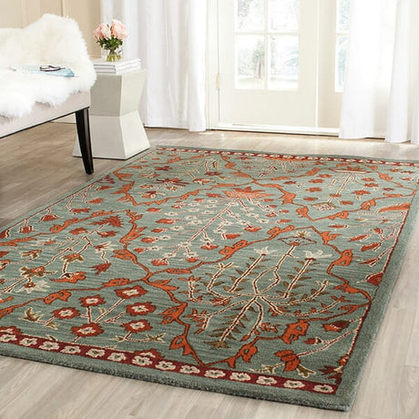 Safavieh Wyndham Wyd206A Blue / Rust Rugs.