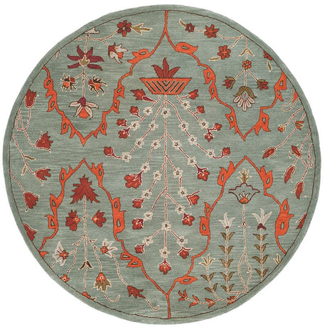 Safavieh Wyndham Wyd206A Blue / Rust Rugs.