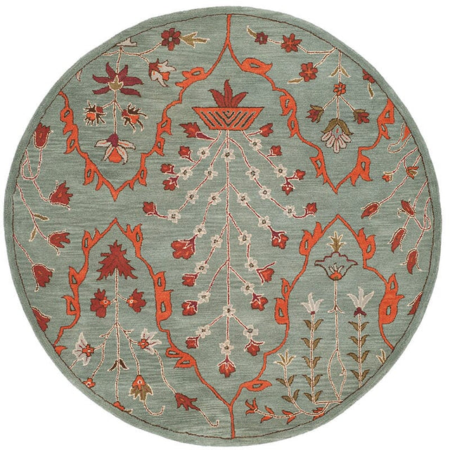 Safavieh Wyndham Wyd206A Blue / Rust Rugs.