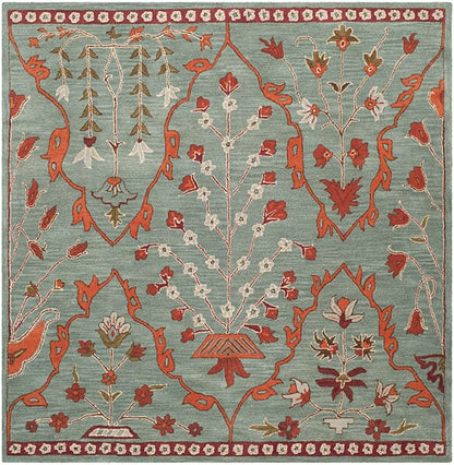 Safavieh Wyndham Wyd206A Blue / Rust Area Rug