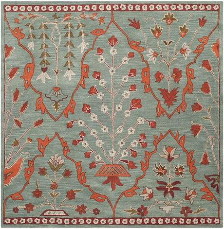 Safavieh Wyndham Wyd206A Blue / Rust Rugs.