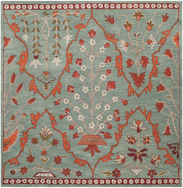 Safavieh Wyndham Wyd206A Blue / Rust Rugs.