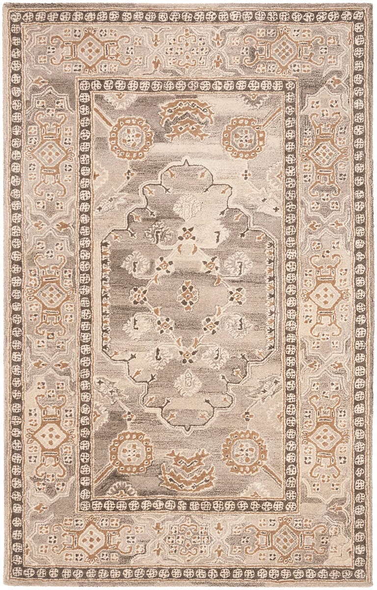 Safavieh Wyndham Wyd308F Light Grey Vintage / Distressed Area Rug