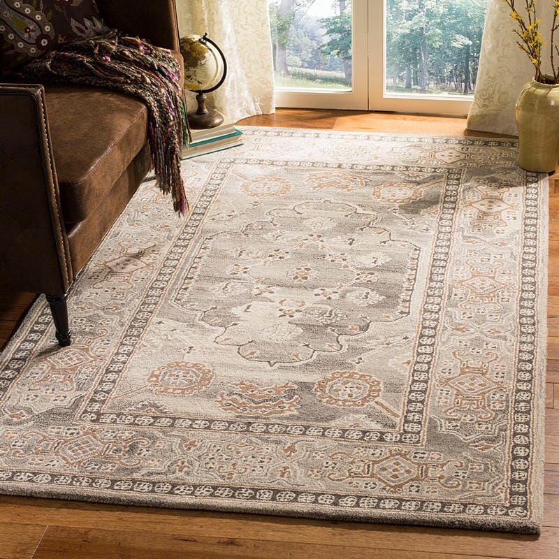 Safavieh Wyndham Wyd308F Light Grey Vintage / Distressed Area Rug