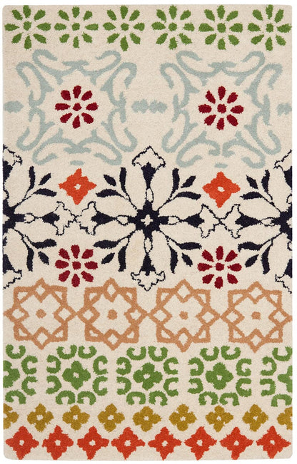 Safavieh Wyndham Wyd319A Ivory / Multi Floral / Country Area Rug