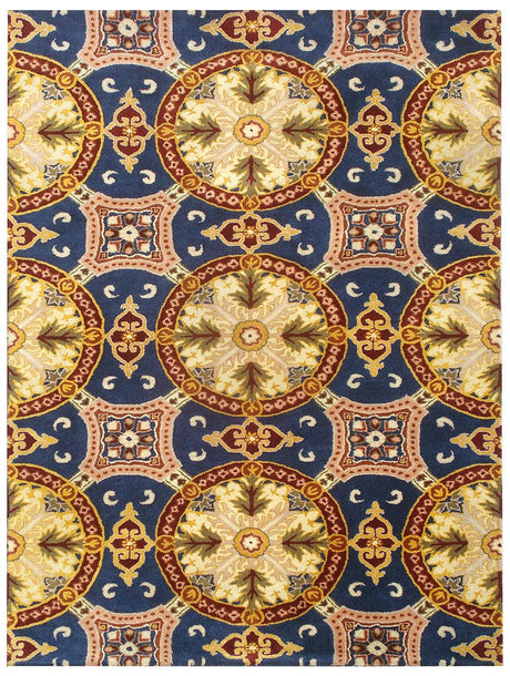 Safavieh Wyndham Wyd320A Blue / Gold Rugs.