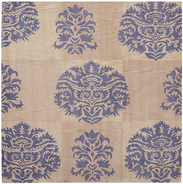 Safavieh Wyndham Wyd322A Beige / Lavander Damask Area Rug