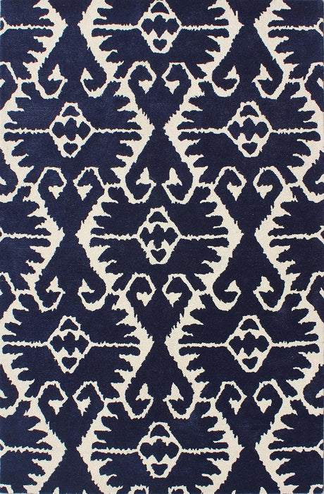 Safavieh Wyndham Wyd323C Royal Blue / Ivory Rugs.