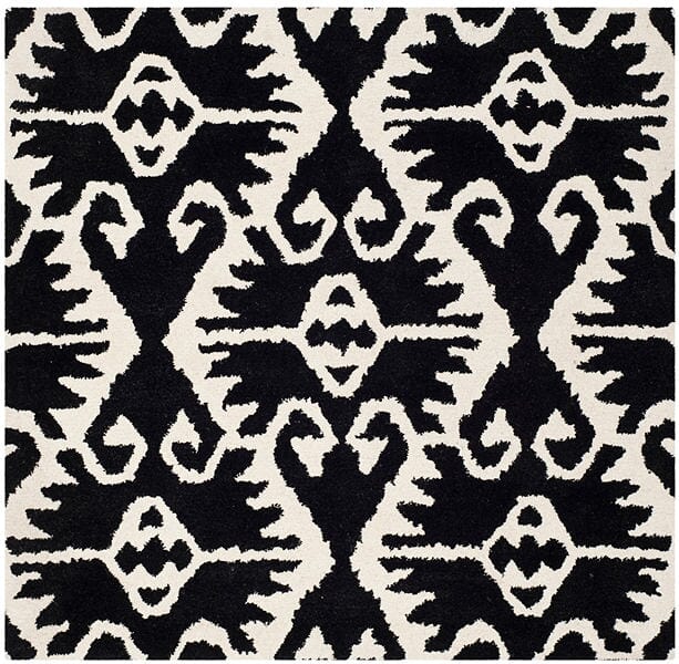 Safavieh Wyndham Wyd323D Black / Ivory Rugs.