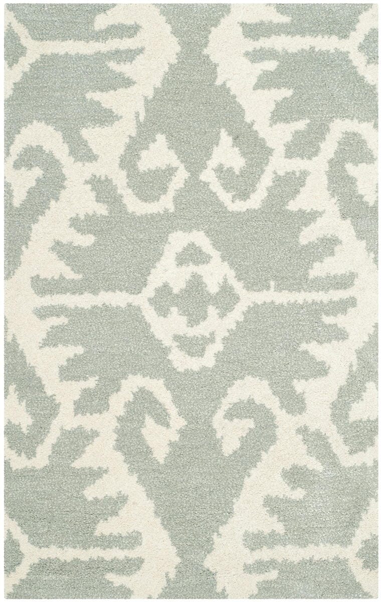 Safavieh Wyndham Wyd323G Grey / Ivory Damask Area Rug