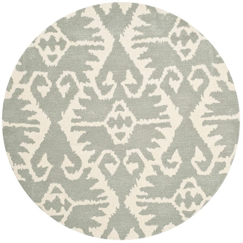 Safavieh Wyndham Wyd323G Grey / Ivory Damask Area Rug