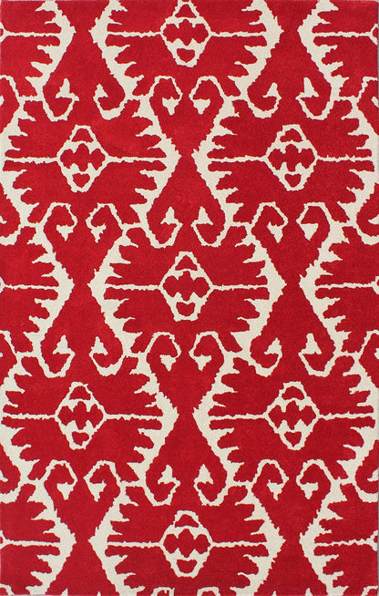 Safavieh Wyndham Wyd323R Red / Ivory Damask Area Rug