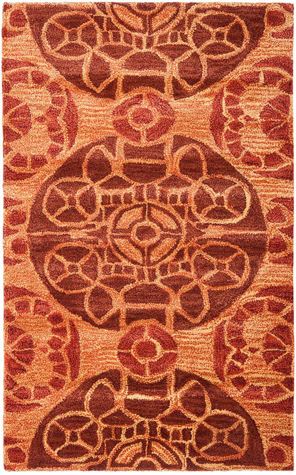 Safavieh Wyndham Wyd376H Cinnamon Damask Area Rug