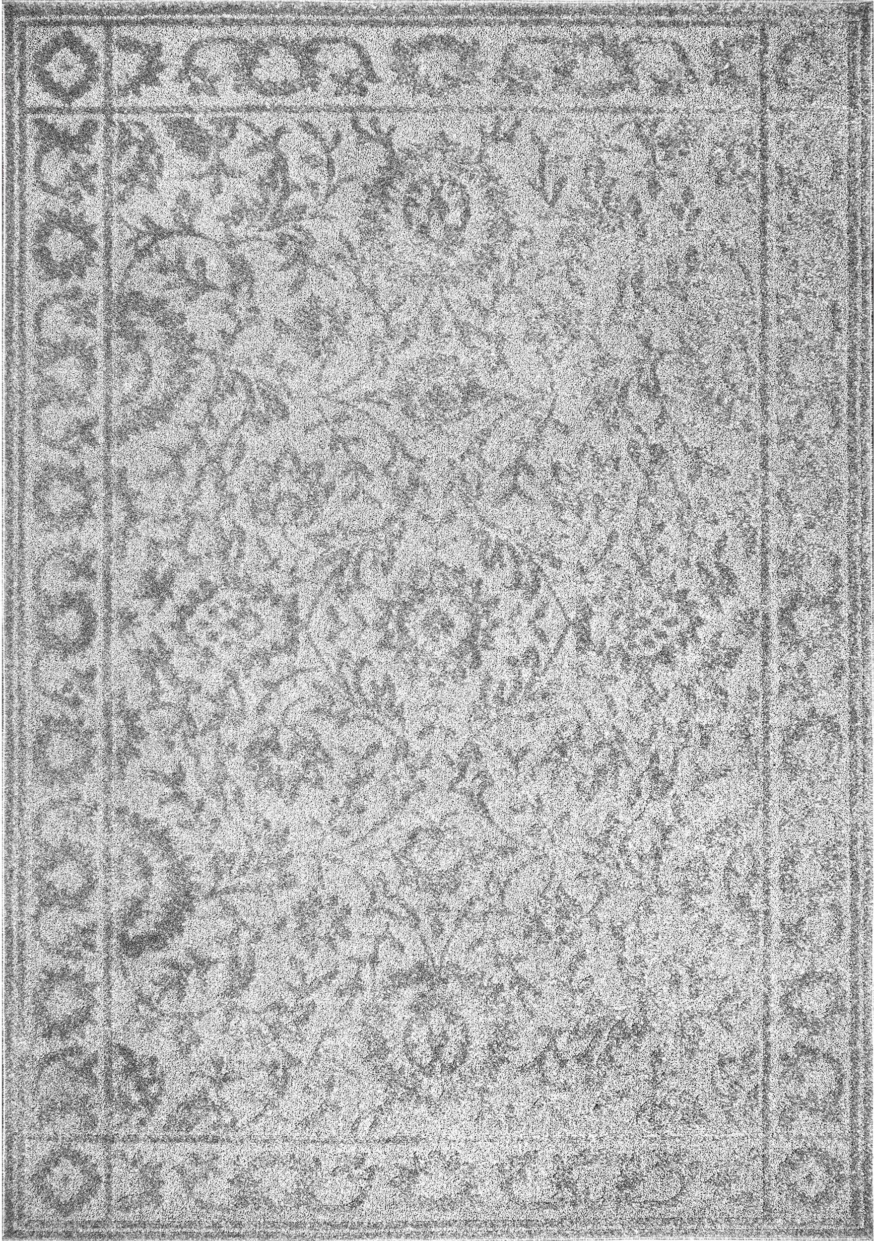 Nuloom Cadence Floral Nca1337B Gray Area Rug