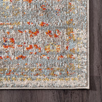 Nuloom Distressed Persian Sarita Ndi2250A Gray Area Rug