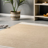 Nuloom Georgina Casual Solid Nge3603A Beige Area Rug