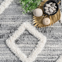 Nuloom Roxie Moroccan Nro2936A Dark Gray Area Rug