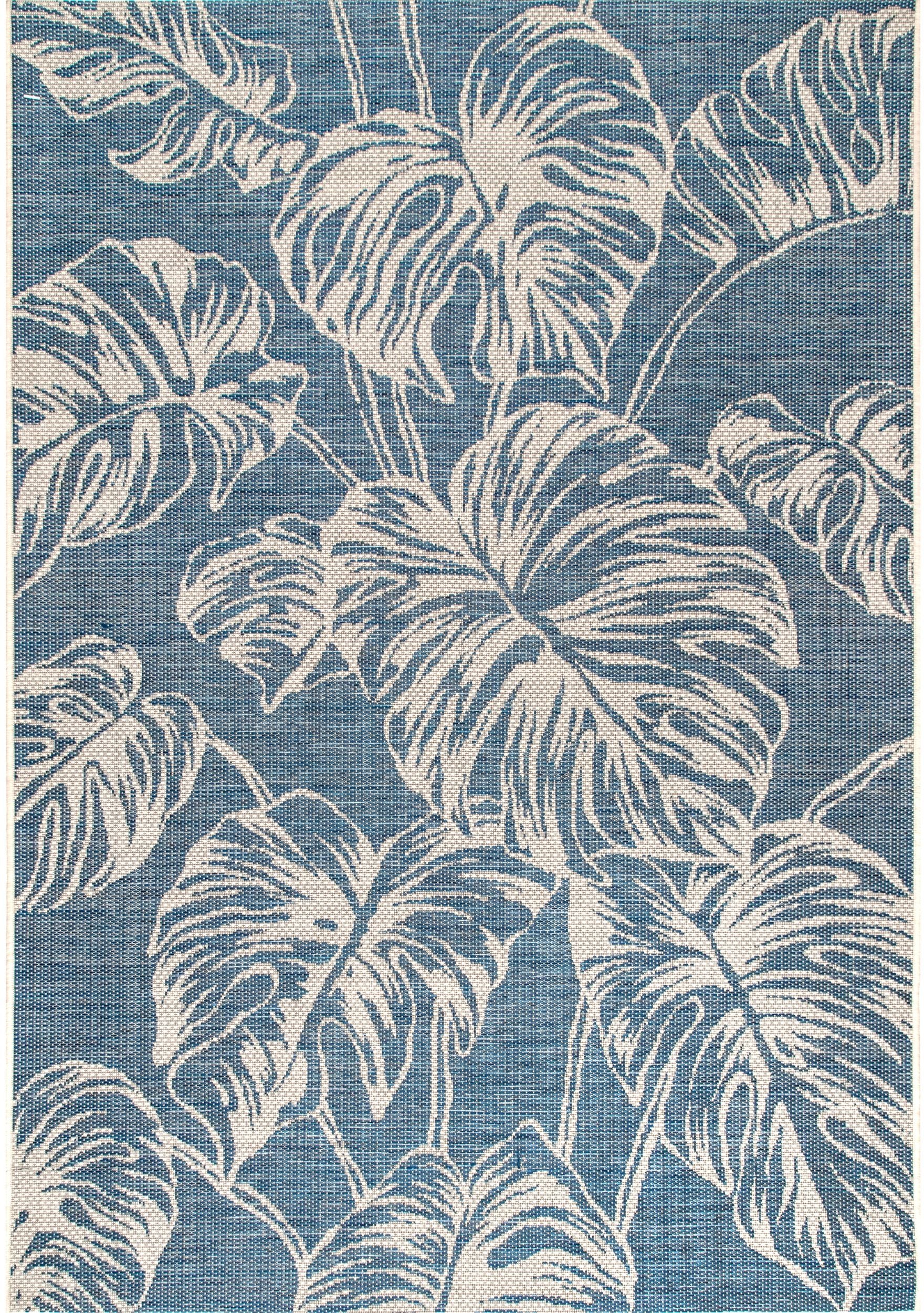 Nuloom Belle Palm Leaves Nbe2837A Blue Area Rug