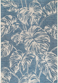 Nuloom Belle Palm Leaves Nbe2837A Blue Area Rug