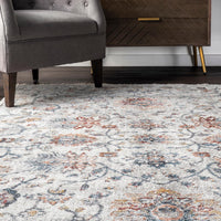 Nuloom Halle Muted Garden Nha1698A Beige Area Rug