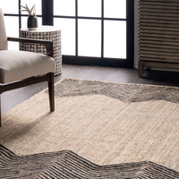 Nuloom Priscilla Chevron Npr2829A Natural Area Rug