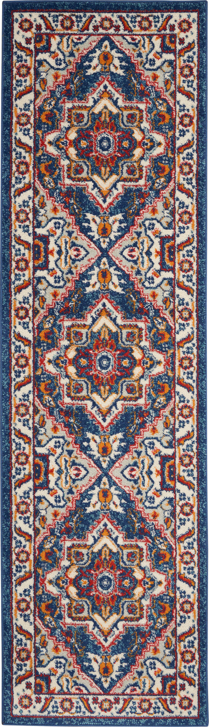 Nourison Passion Psn33 Blue/Multicolor Area Rug