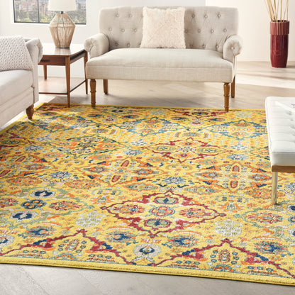 Nourison Allur Alr03 Yellow Multicolor Area Rug