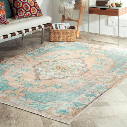 Nuloom Annabelle Printed Plated Nan2610A Beige Area Rug
