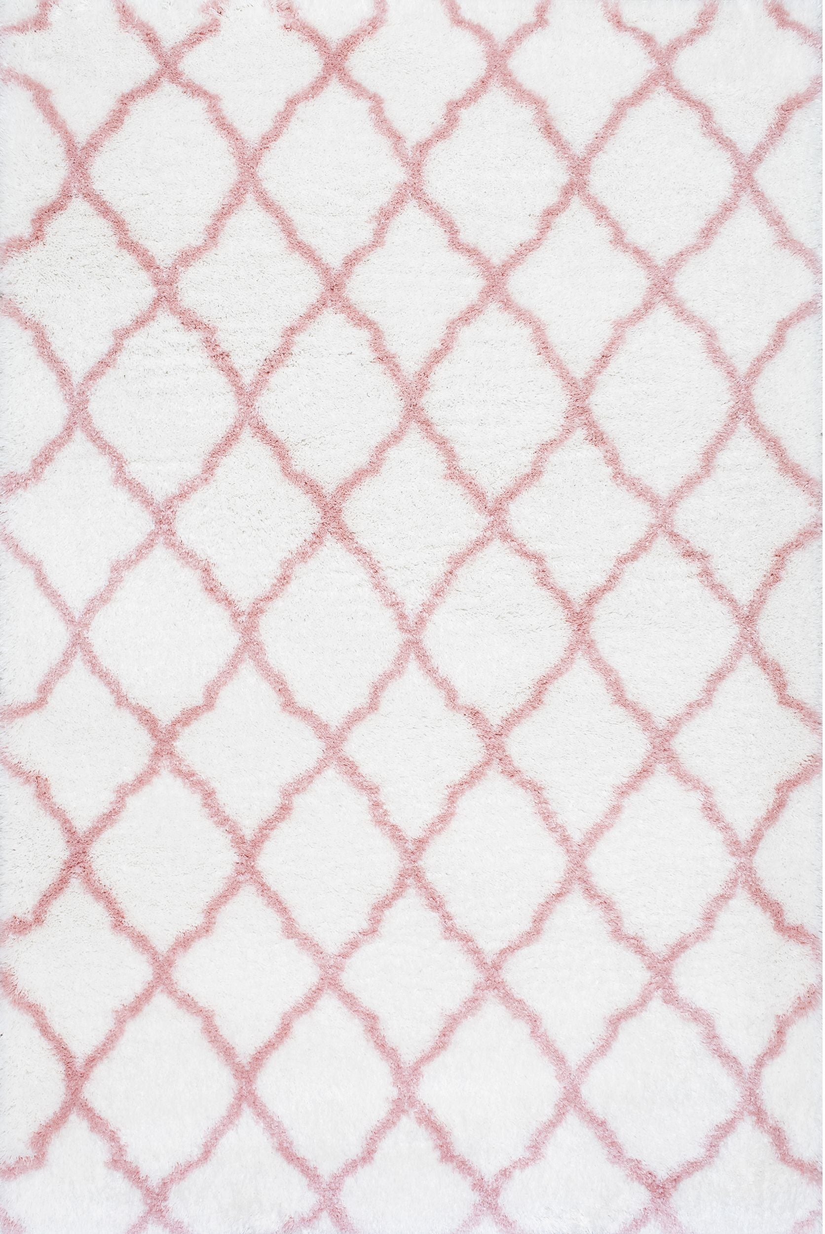 Nuloom Nelda Trellis Kids Nne2915A Baby Pink Area Rug