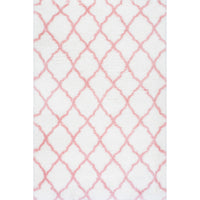 Nuloom Nelda Trellis Kids Nne2915A Baby Pink Area Rug