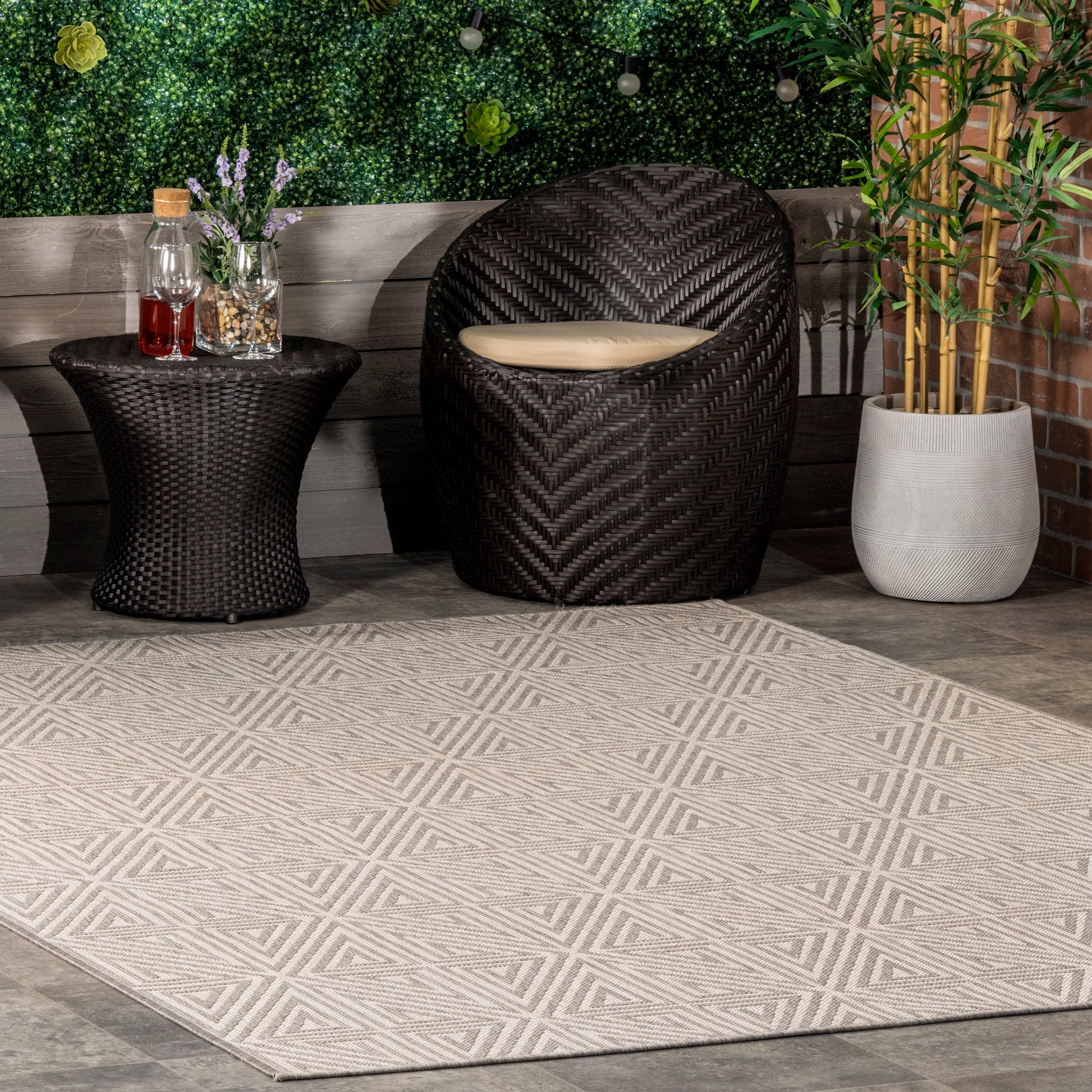 Nuloom Harvey Trellis Nha1777C Gray Area Rug