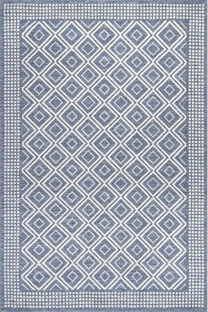 Nuloom Parker Trellis Npa1318A Blue Area Rug