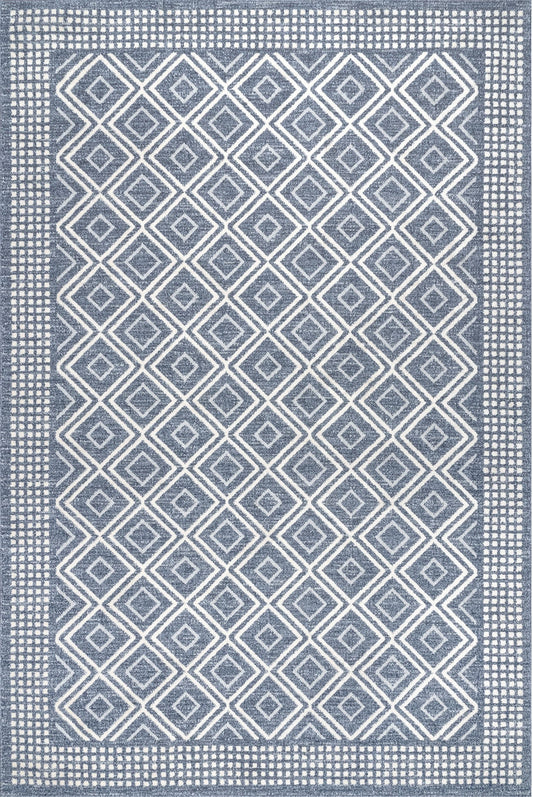 Nuloom Parker Trellis Npa1318A Blue Area Rug