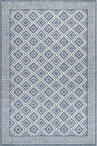 Nuloom Parker Trellis Npa1318A Blue Area Rug