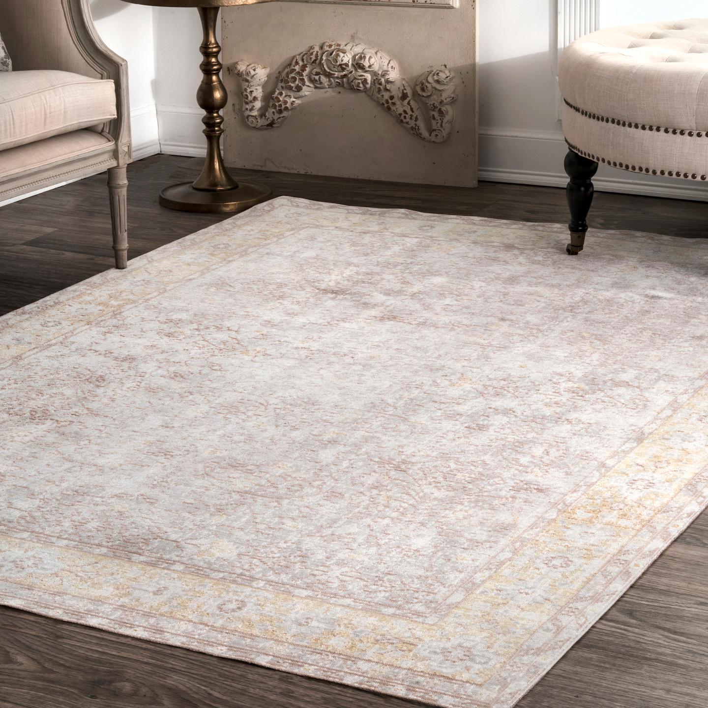 Nuloom Vintage Karla Nvi3044A Beige Area Rug