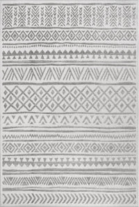 Nuloom Mikala Raised Tribal Nmi2637A Light Gray Area Rug