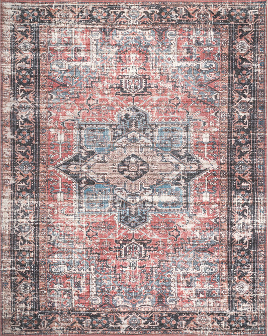 AreaRugs.com Wavaj Nwa1234A Rust Area Rug